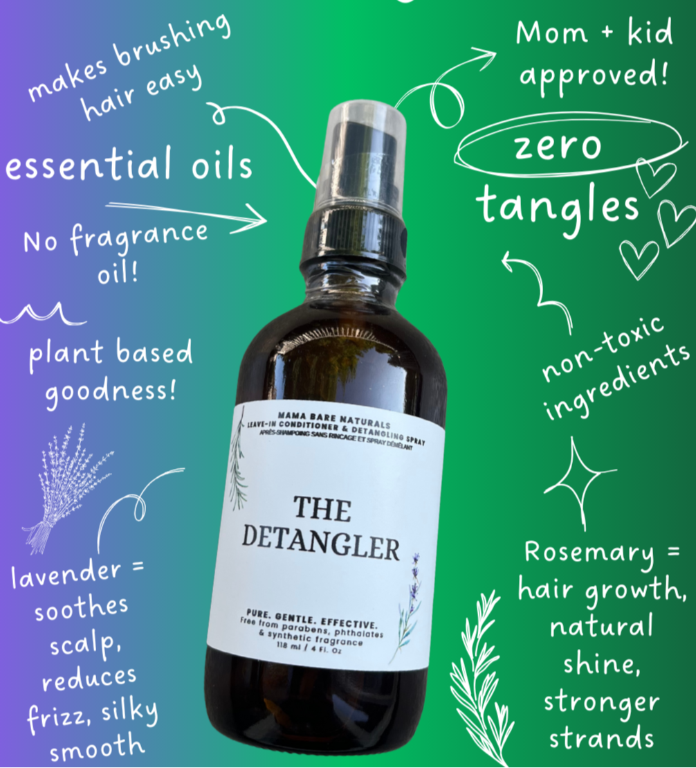 Non-toxic hair detangling spray. Zero frizz, zero tangles, just smooth, shiny hair. Fraser Valley, lower mainland. Great gift idea. Essential oils, plant based ingredients. Eco-friendly. Plastic free hair products. Zero-waste. 