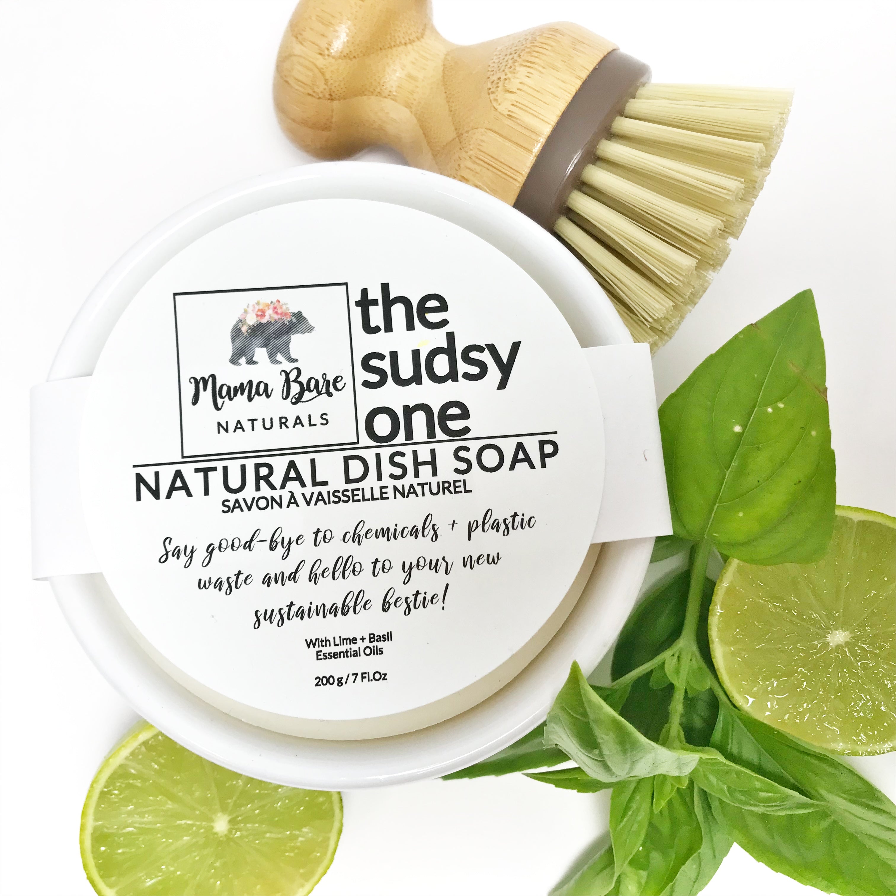 Natural dish soap, toxin free dish soap. Foaming and sudsy. Sustainable. Free from chemicals. Locally sourced ingredients from Canada. 